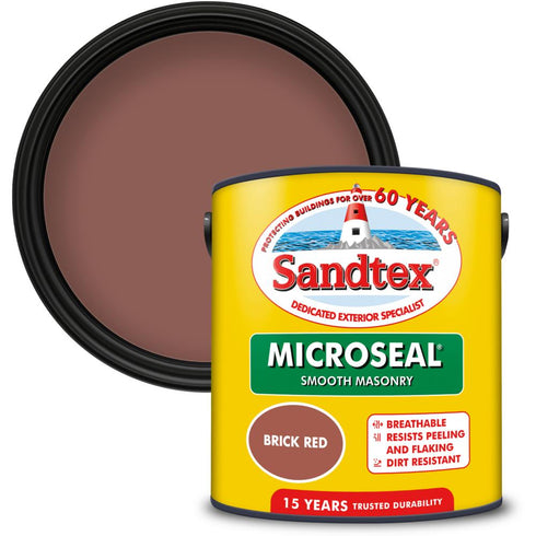 SANDTEX M/SEAL SMTH MASONRY  BRICK RED  2.5LT   (S)